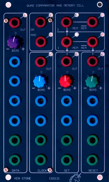 Panel Quad comparator and memory cell