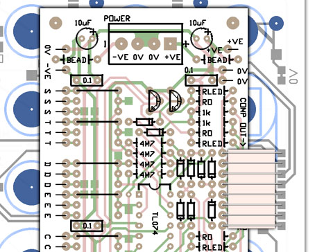 Wiring Quad comparator and memory cell